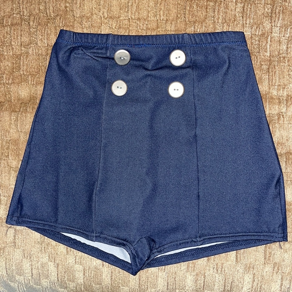 Size Med high waisted Sailor shorts Dance Dress up 50s 60s style Costume